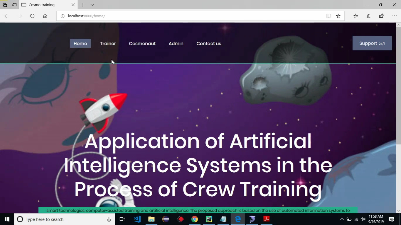 APPLICATION OF ARTIFICIAL INTELLIGENCE SYSTEMS IN THE PROCESS OF CREW TRAINING HEALTHCARE