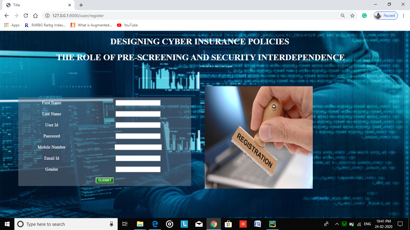 DESIGNING CYBER INSURANCE POLICIES-THE ROLE OF PRE-SCREENING AND SECURITY INTERDEPENDENCE