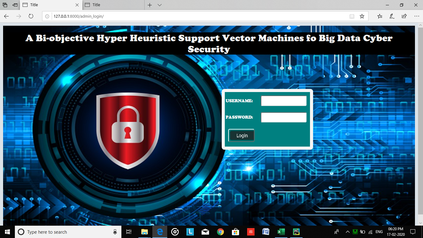 A BI-OBJECTIVE HYPER-HEURISTIC SUPPORT VECTOR MACHINES FOR BIG DATA CYBER-SECURITY