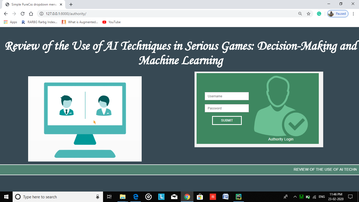 REVIEW OF THE USE OF AI TECHNIQUES IN SERIOUS GAMES-DECISION MAKING AND ML
